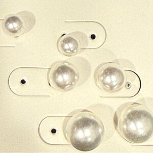 Elegant Faux Pearl Stud Earrings New
